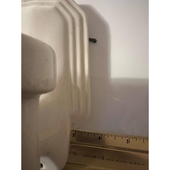 PAULDING 1930s White Porcelain wall Sconce - Picture 6 of 9